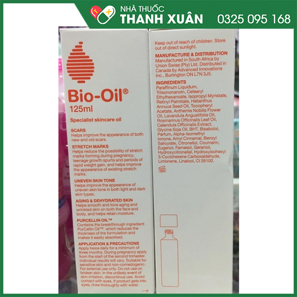 Dầu chăm sóc da Bio-Oil 125ml mờ sẹo, ngừa rạn da.